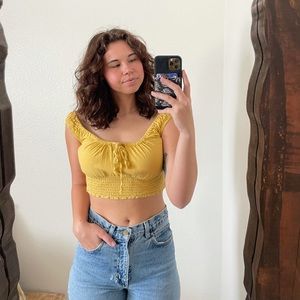 Yellow Crop Top